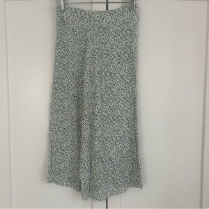 Brandy Melville Blue and White Maxi Skirt